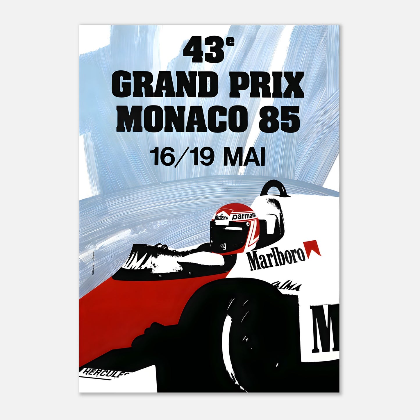 Poster 1985 - Monaco F1 Grand Prix