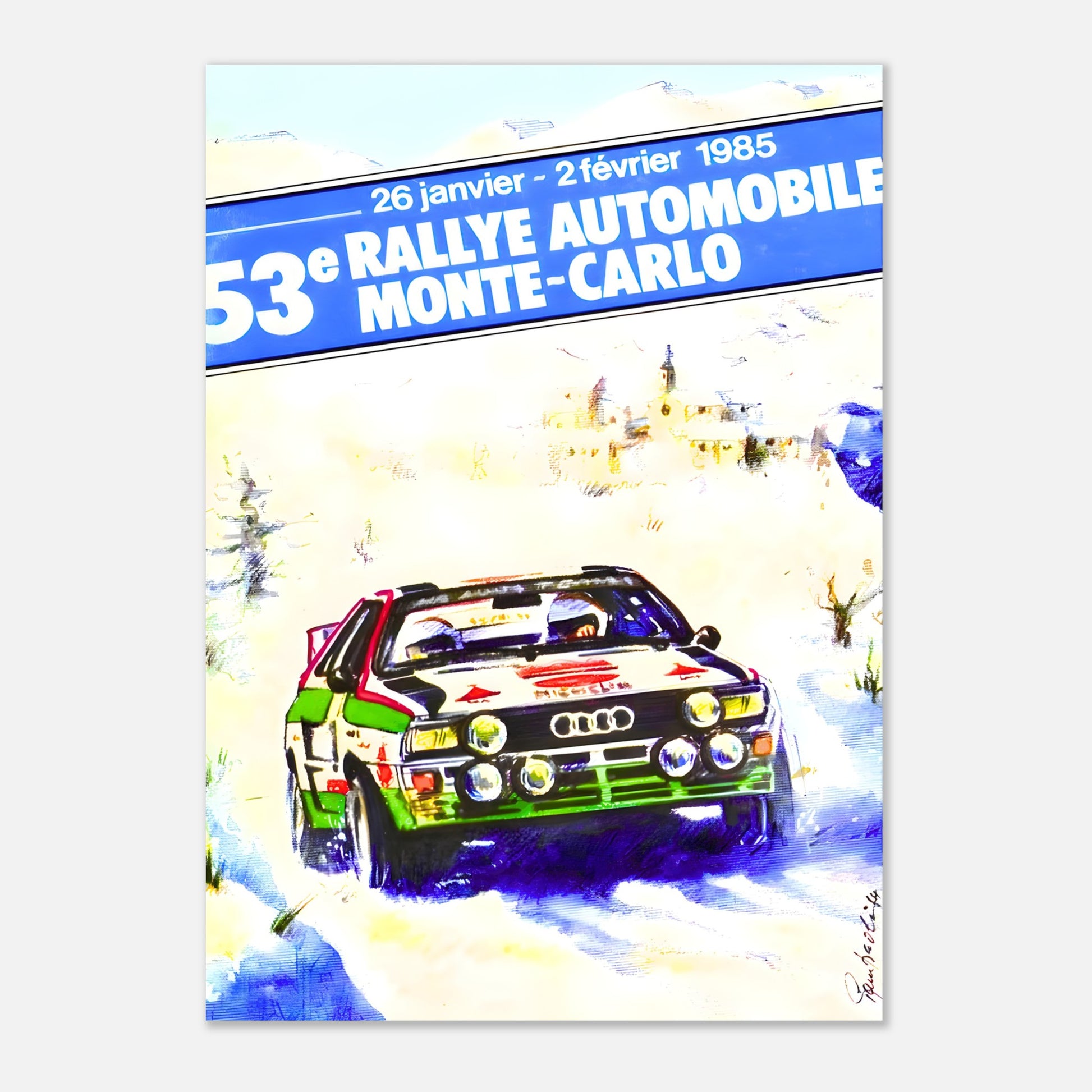 Poster 1985 - Monte-Carlo Rally