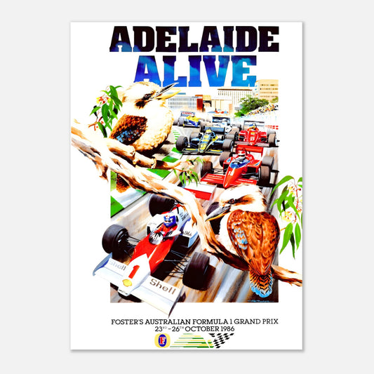 Poster 1986 - Australian F1 Grand Prix - Adélaïde