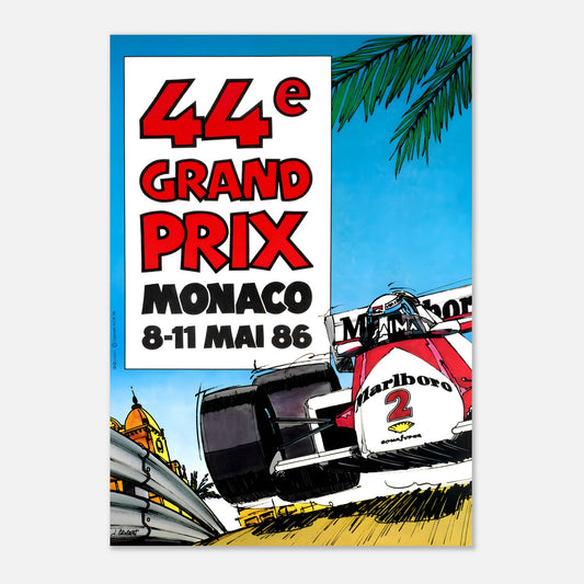 Poster 1986 - Monaco F1 Grand Prix