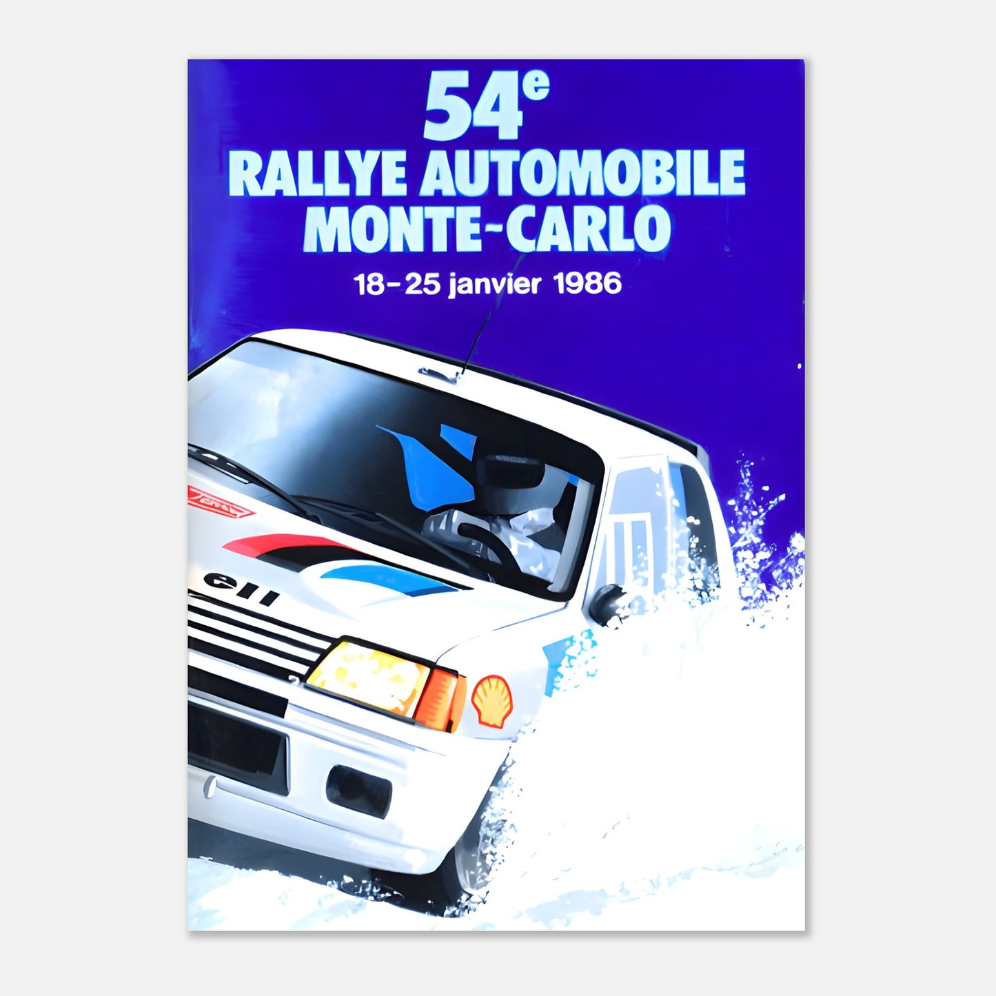 Poster 1986 - Monte-Carlo Rally