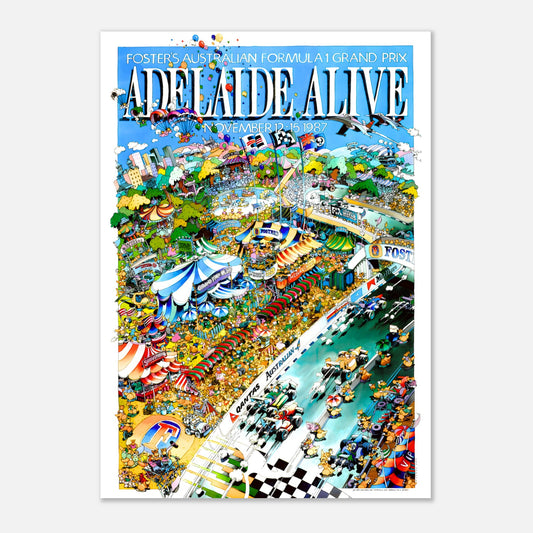 Poster 1987 - Australian F1 Grand Prix - Adélaïde