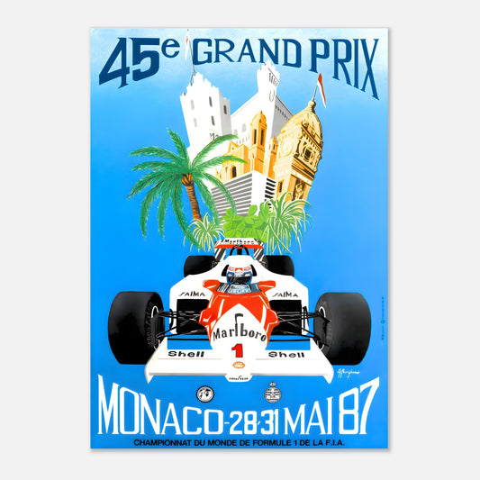 Poster 1987 - Monaco F1 Grand Prix