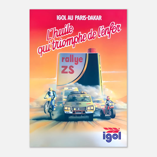 Poster 1987 - Paris Dakar - Igol