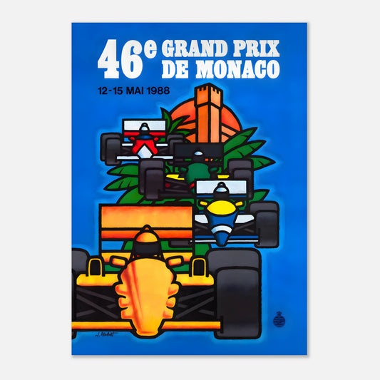 Poster 1988 - Monaco F1 Grand Prix