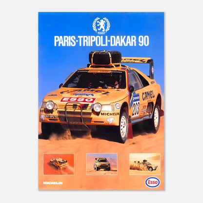 Poster 1990 - Paris Dakar - Peugeot