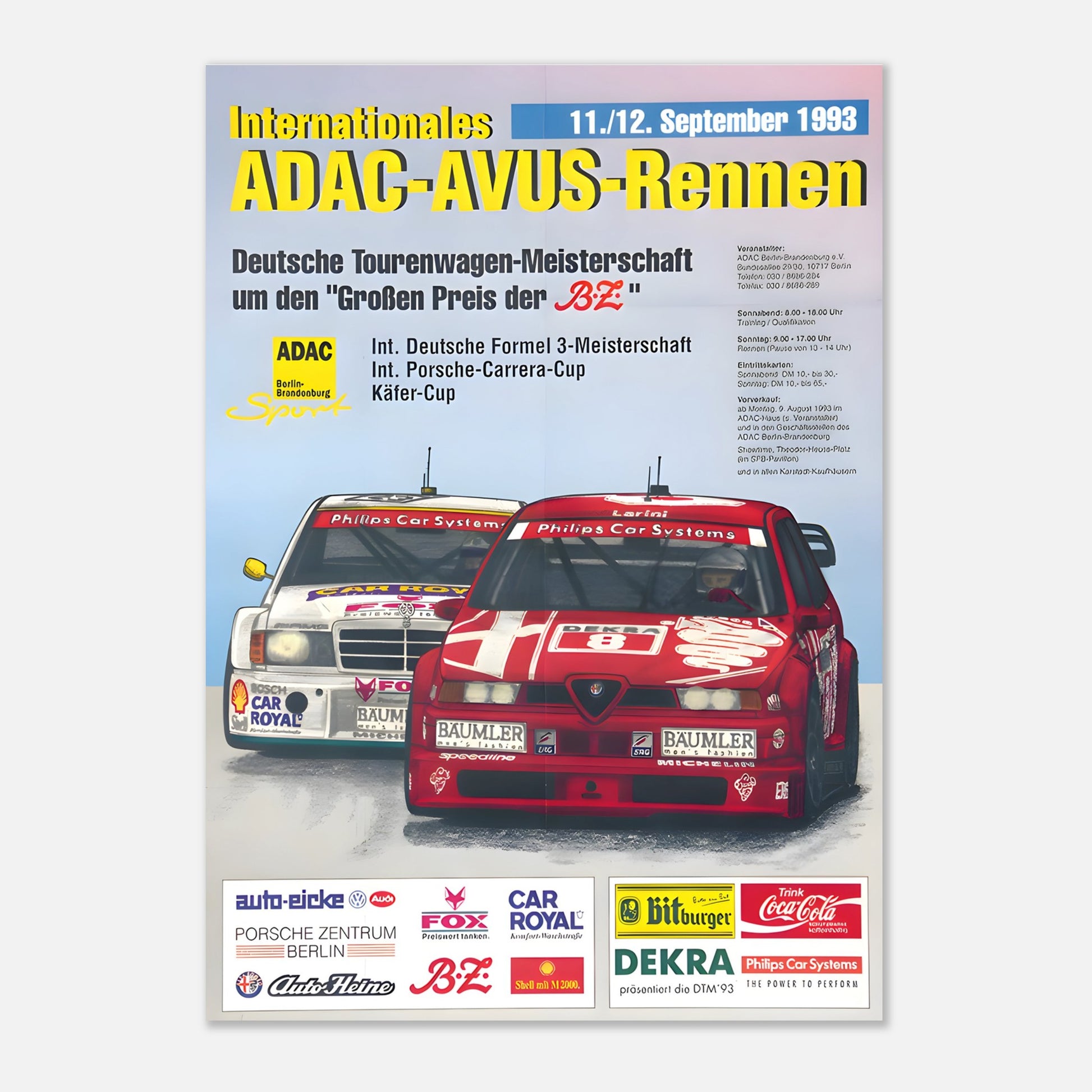 Poster 1993 - DTM AVUS