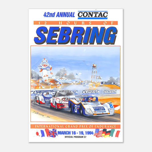 Poster 1994 - 12 hours Sebring