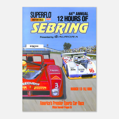 Poster 1996 - 12 hours Sebring