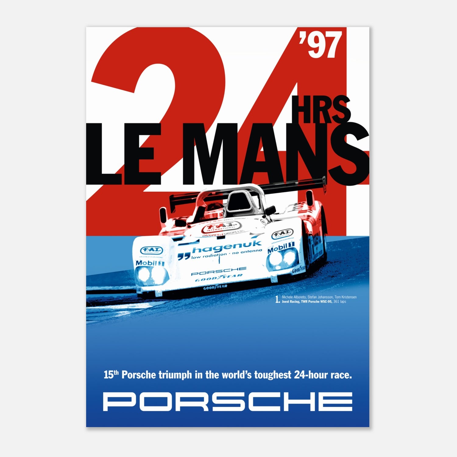Poster 1997 - 24h of Le Mans - Porsche