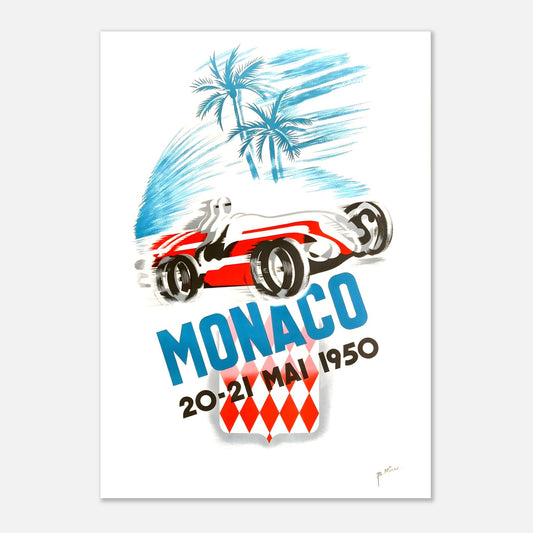 Poster 1950 - Monaco F1 Grand Prix
