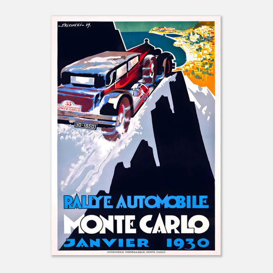 Poster of the 1930 Monte-Carlo Rally