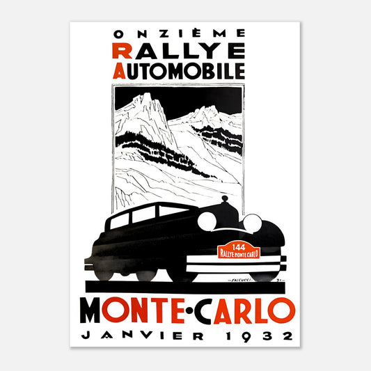 Poster of the 1932 Monte-Carlo Rally