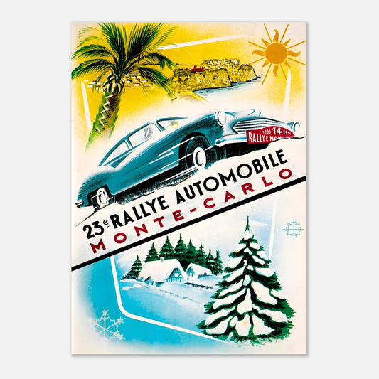 Poster of the 1953 Monte-Carlo Rally