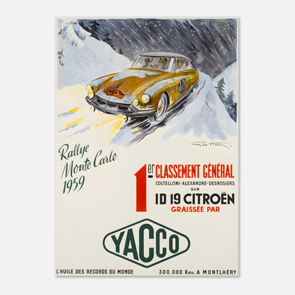 Poster of the 1959 - Monte-Carlo Rally
