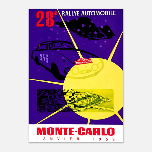 Poster of the 1959 Monte-Carlo Rally