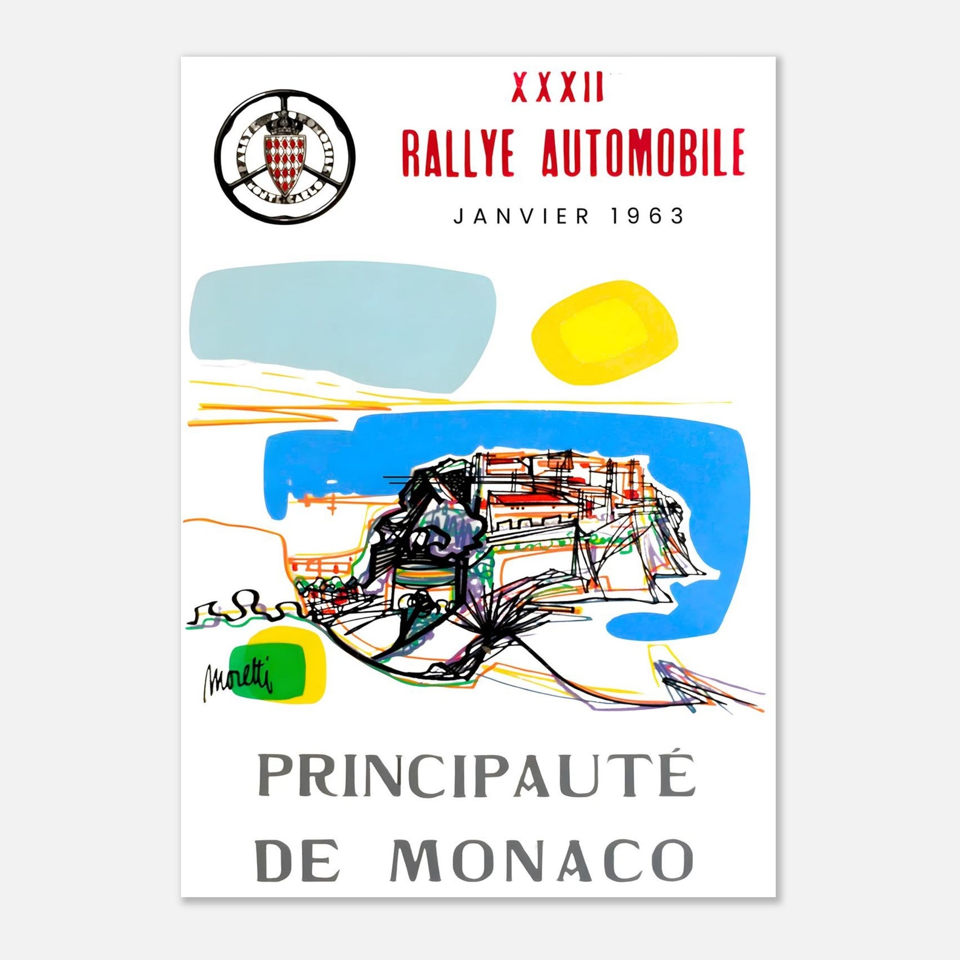 Poster of the 1963 Monte-Carlo Rally