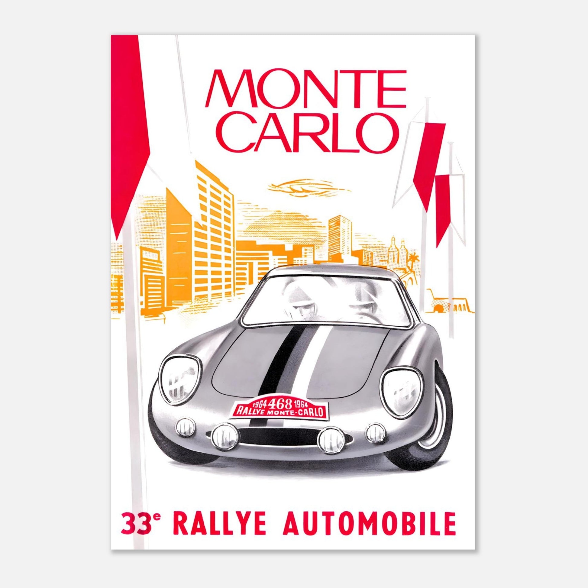 Poster of the 1964 Monte-Carlo Rally