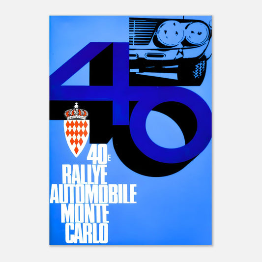 Poster of the 1971 Monte-Carlo Rally