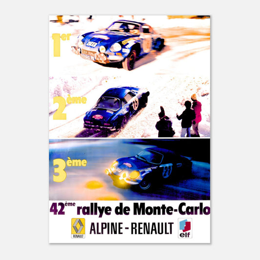 Poster of the 1973 Monte-Carlo Rally