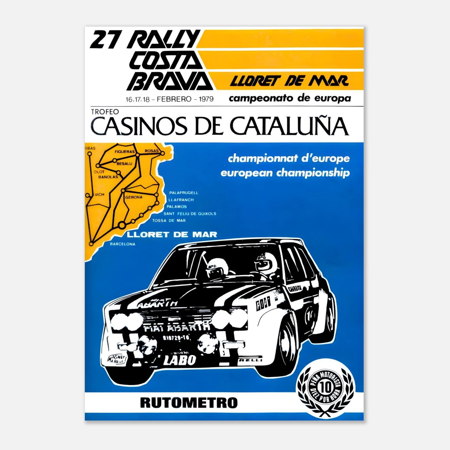 Poster of the 1974 Costa Brava Rally