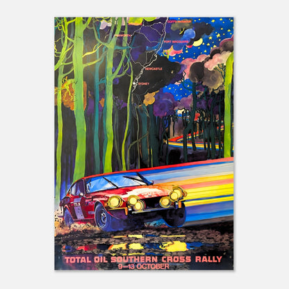 Poster of the 1977 - Australia Total Oil Southern Cross Rally
