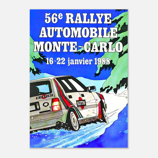Poster of the 1988 - Monte-Carlo Rally
