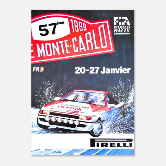 Poster of the 1989 - Monte-Carlo Rally