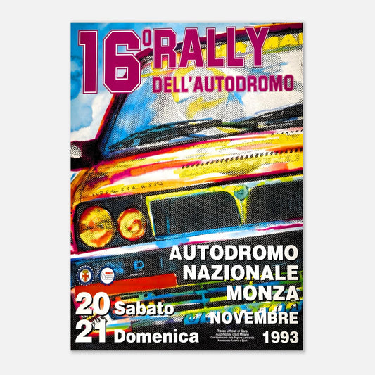 Poster of the 1993 Rally dell'Autodromo - Monza