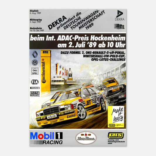Retro Poster DTM Hockenheim 1989