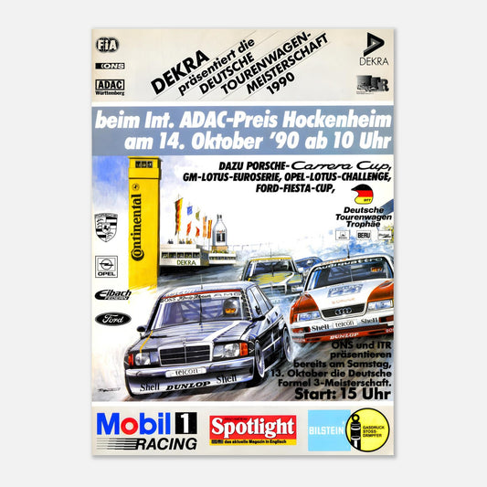 Retro Poster DTM Hockenheim 1990
