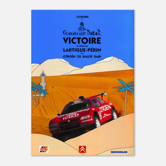 Retro Poster of Paris Moscou Pékin Citroën 1995