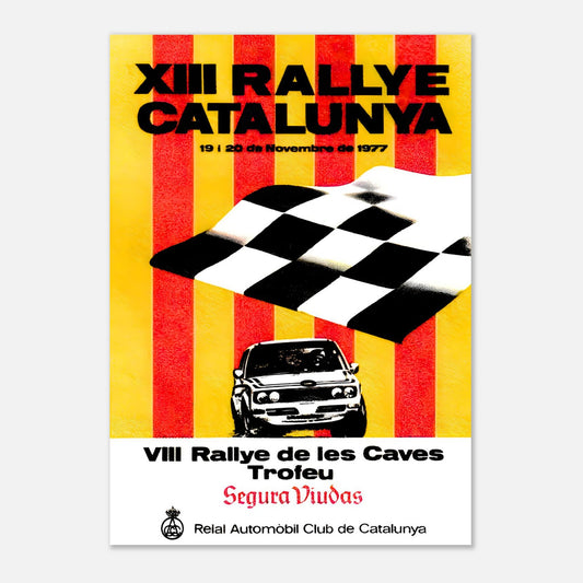 Retro Poster of the 1977 Catalunya Rally