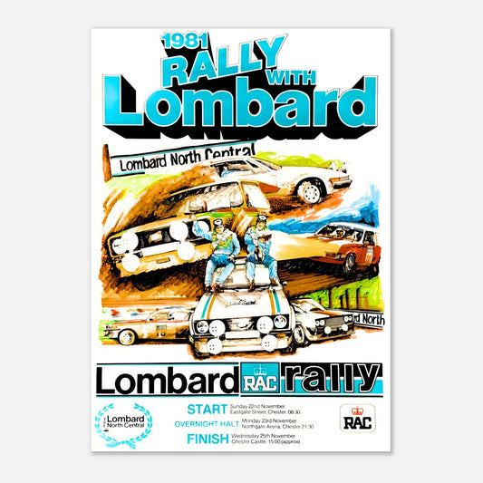 Retro Poster of the 1981 Lombard RAC Rally