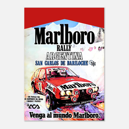 Retro Poster of the 1983 Argentinian Rally