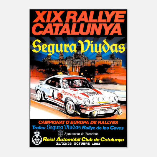 Retro Poster of the 1983 Catalunya Rally