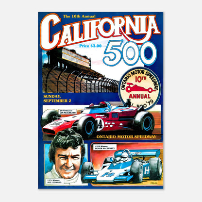 SCCA-CART California 500 - Ontario Motor Speedway&nbsp;- 1979 Retro Poster