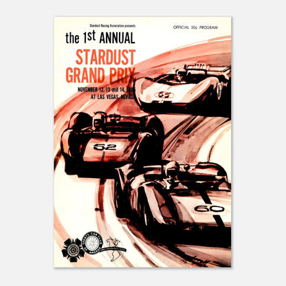 Stardust Grand Prix - Stardust International Raceway - 1965 Retro Poster