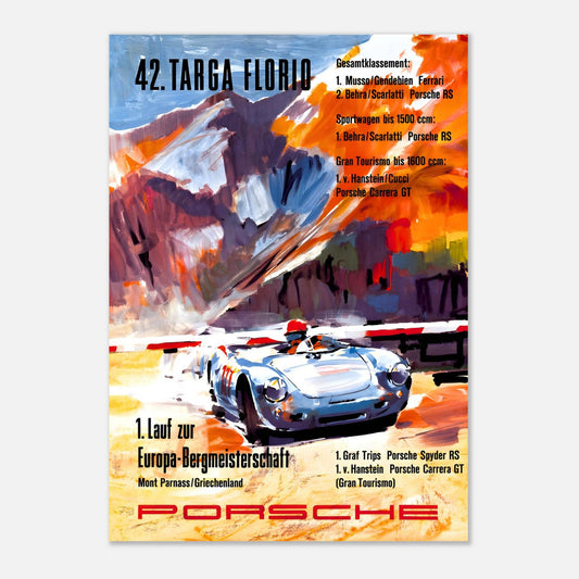 Targa Florio 1958 Retro Poster