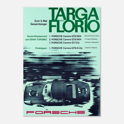 Targa Florio 1964 - Porsche Retro Poster