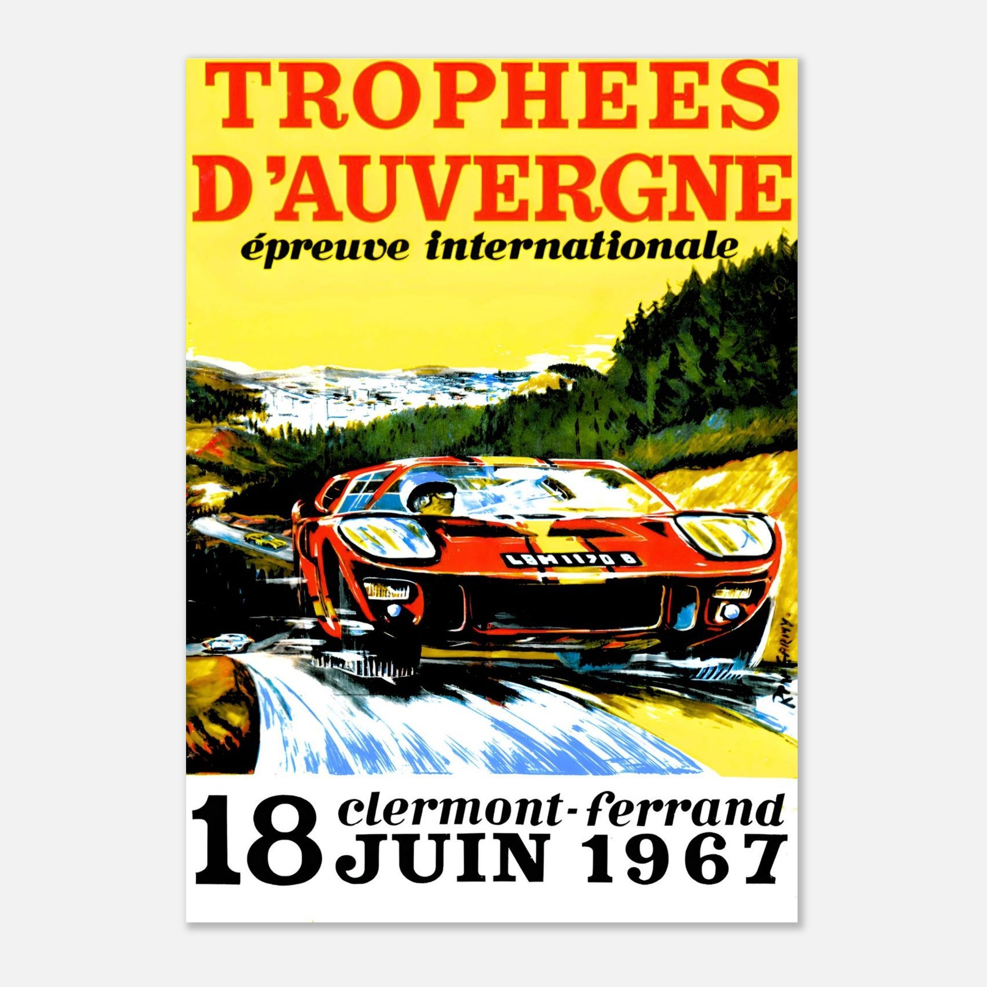 Trophées d'Auvergne - Charade - 1967 Retro Poster