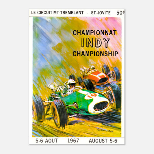 USAC National Championship - Mt Tremblant 1967 Retro Poster