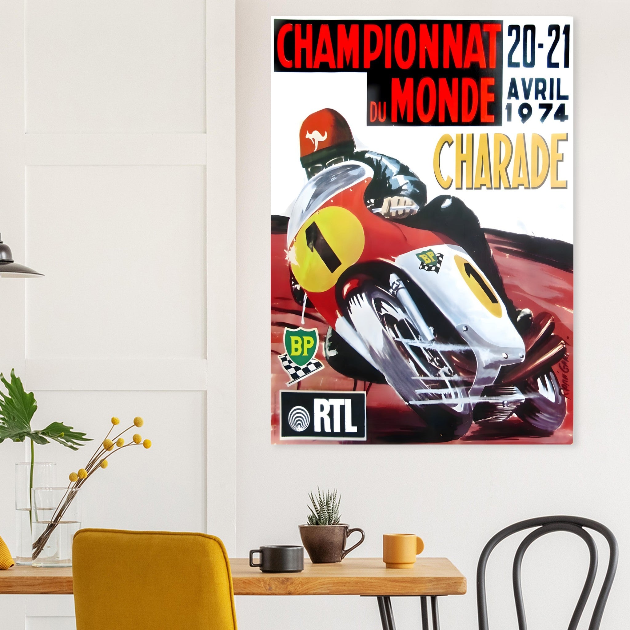 Poster 1974 - French Grand Prix - Clermont-Ferrand Charade